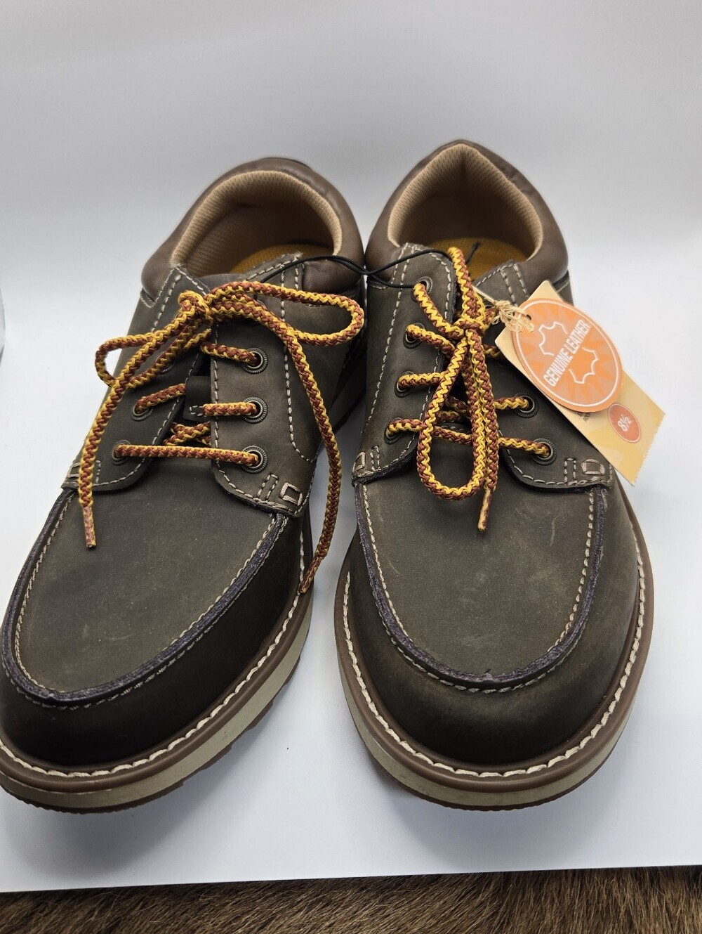New! Earth Spirit Men's Emery Oxford Shoes in Brown Leather Size 8.5 Lace Up